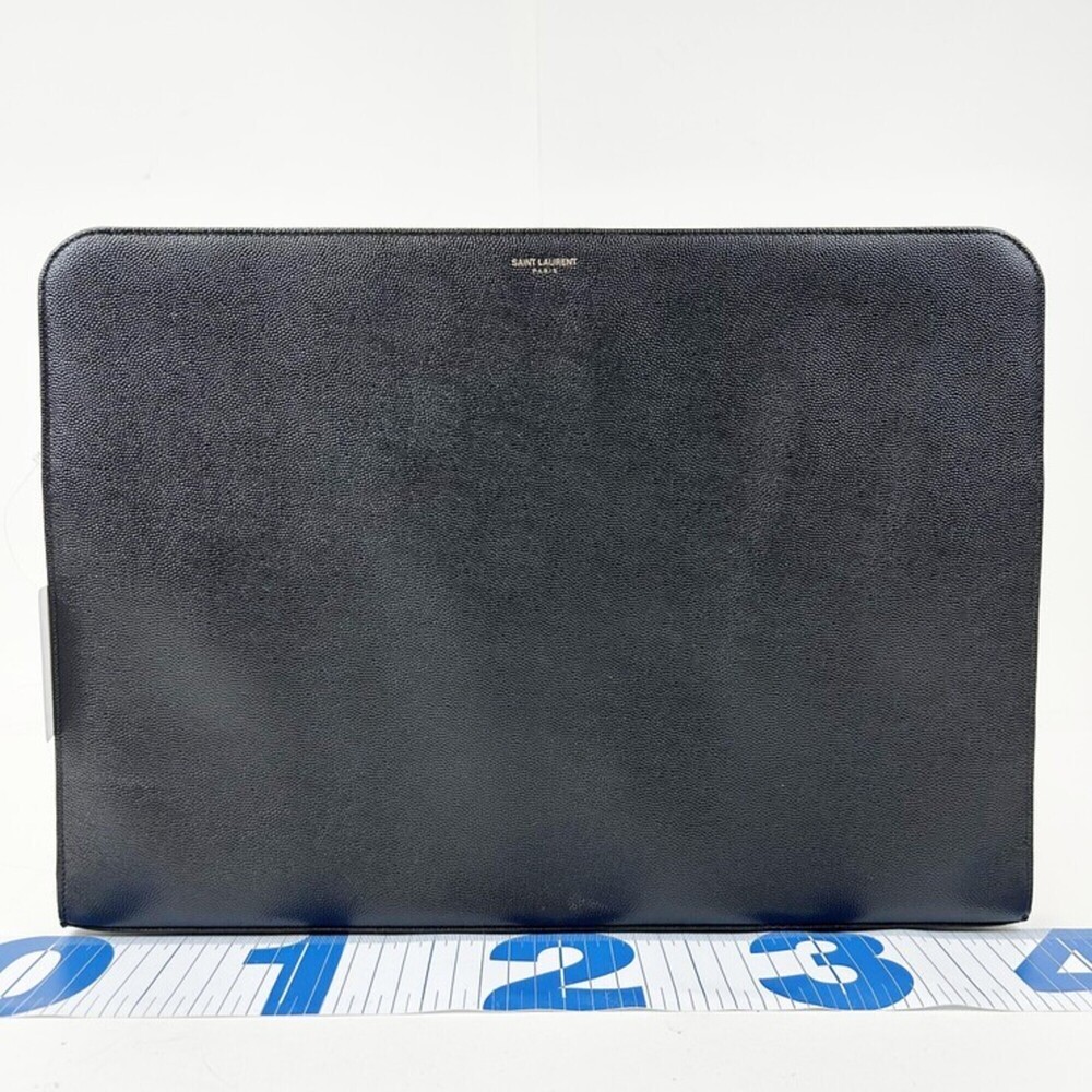 SAINT LAURENT Clutch Bag 328552 Black Leather Men's and Women's